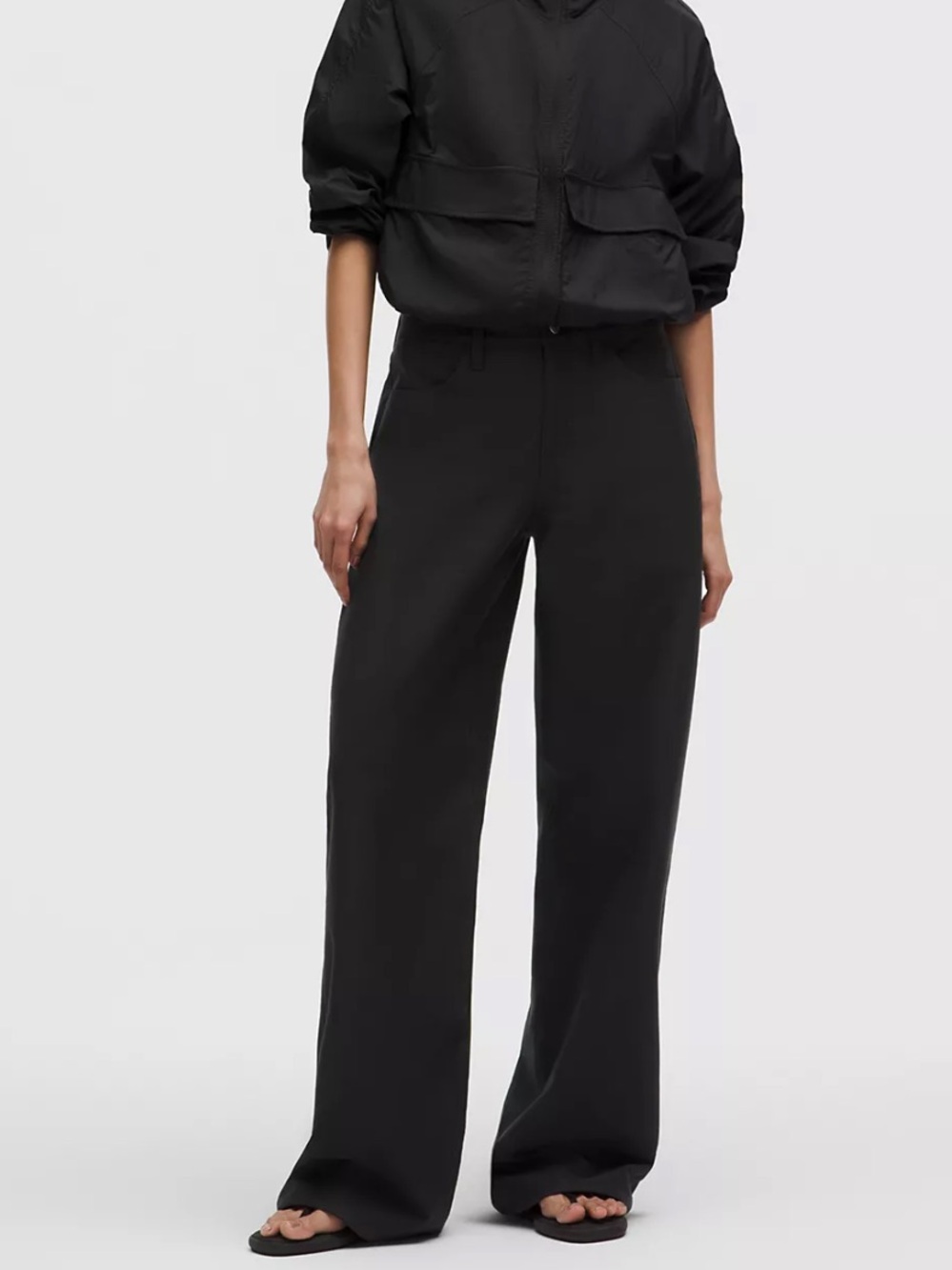 Lululemon EasyFive Mid-Rise Relaxed-Straight Pant Black 26 29” Inseam